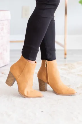 Classic By Nature Camel Brown Booties