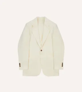 Ecru Irish Linen Tailored Jacket