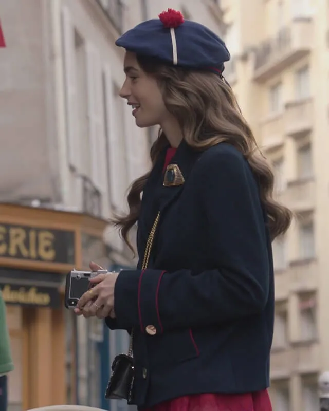 Emily In Paris Blue Coat