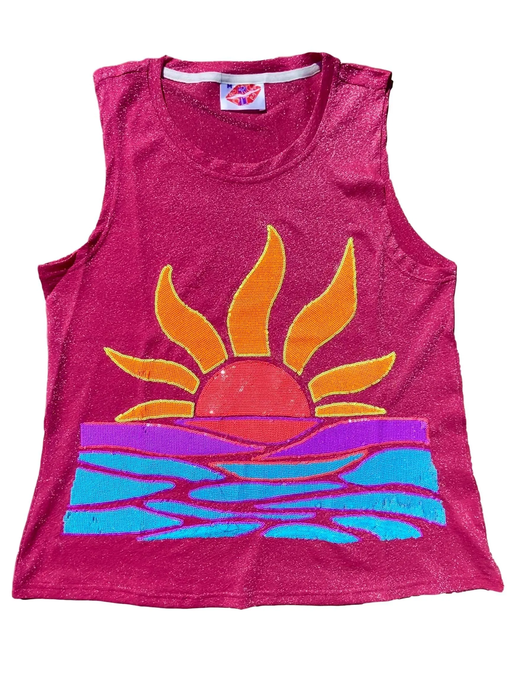 Sparkle Sunset Glitter Tank